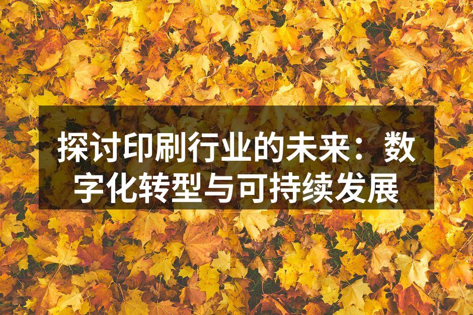 印刷生产线的数字化设备